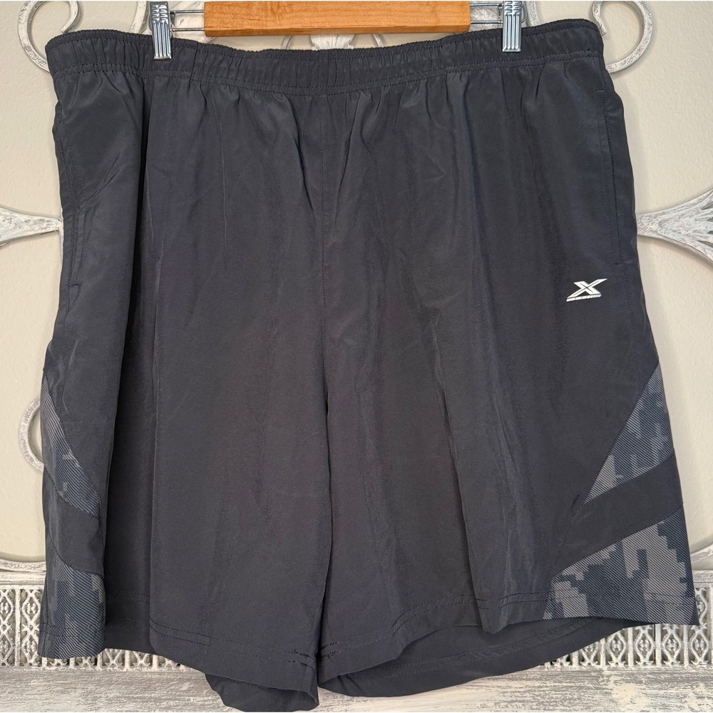 GSX Gander Mountain Mens Hyper-Formance Running Shorts 3XL Anthracite Camo NEW